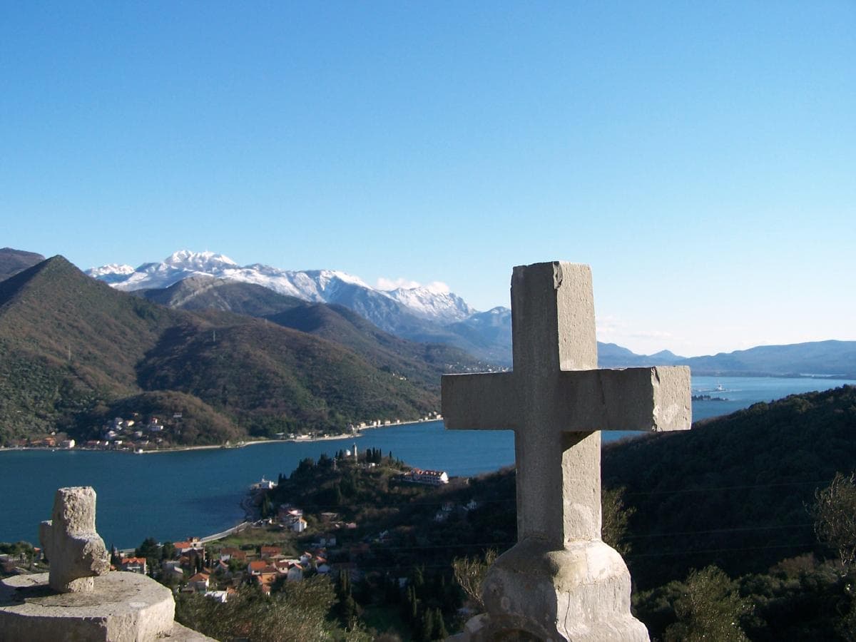 View of Bay of Kotor fron Kamenari village